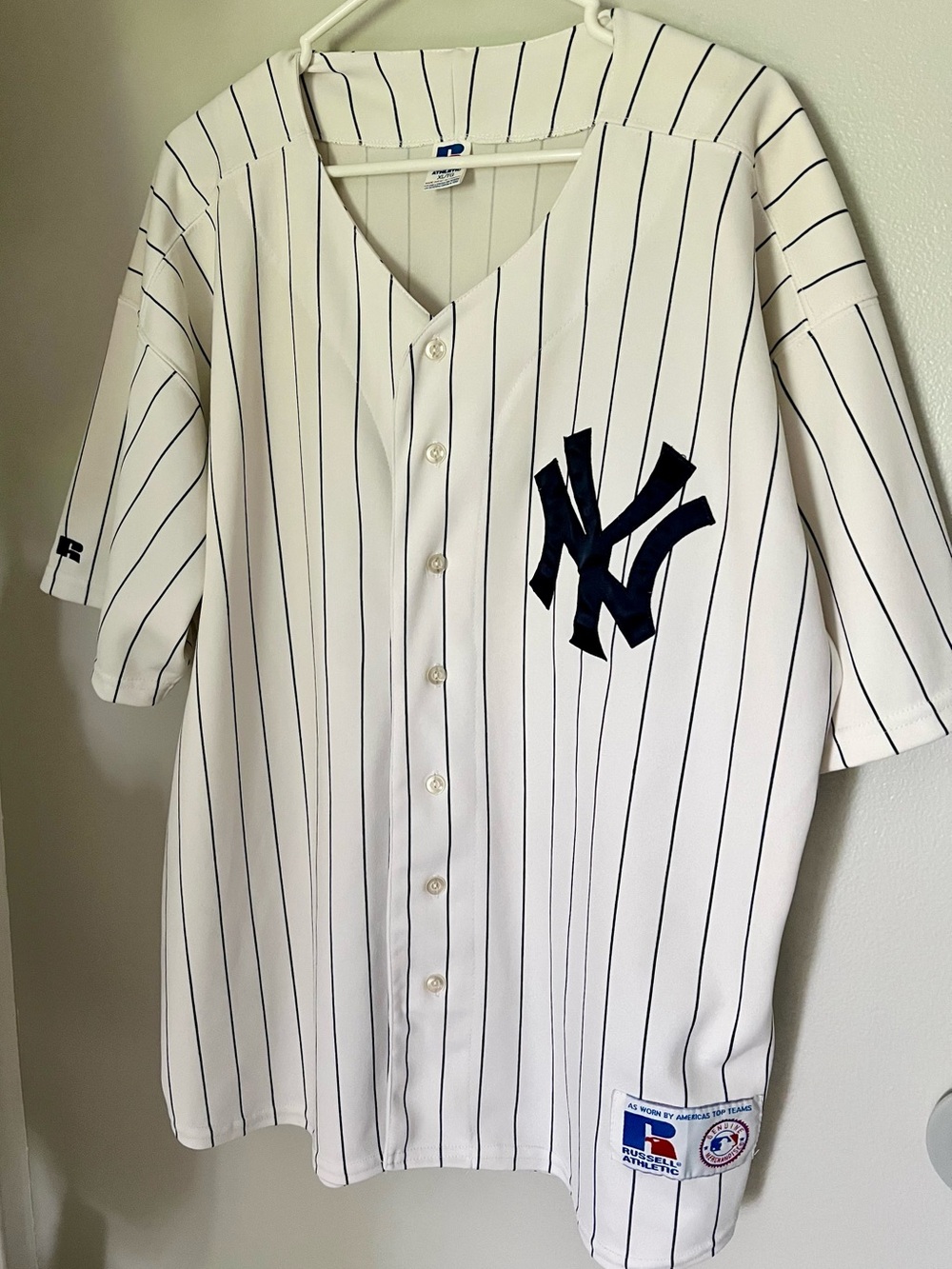 Vintage Russell Athletic NY Yankees Baseball Jersey XL